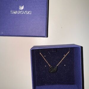 Swarovski Black Swan Necklace
